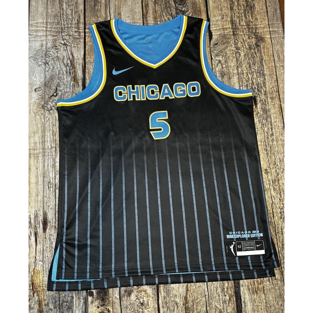 Nike Dri Fit Angel Reese #5 Chicago Sky Explorer Edition Black Jersey Size XL